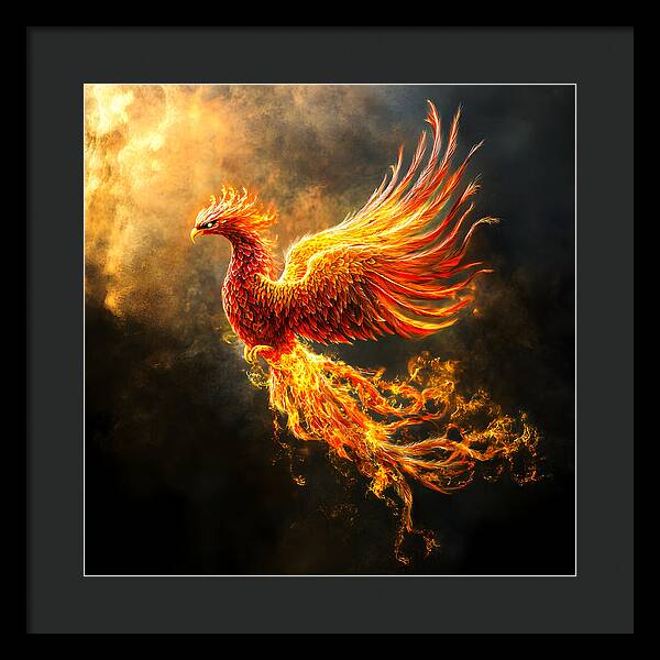 Ember's Ascension - Framed Print