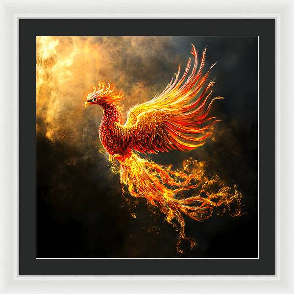 Ember's Ascension - Framed Print