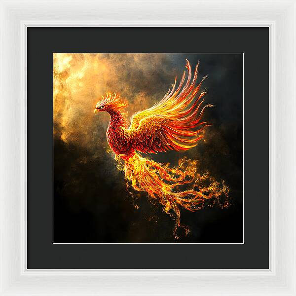 Ember's Ascension - Framed Print