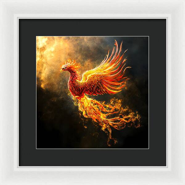 Ember's Ascension - Framed Print