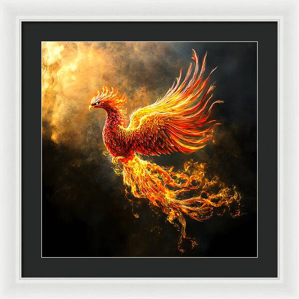 Ember's Ascension - Framed Print