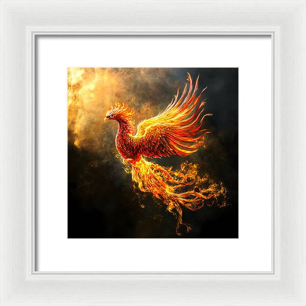 Ember's Ascension - Framed Print