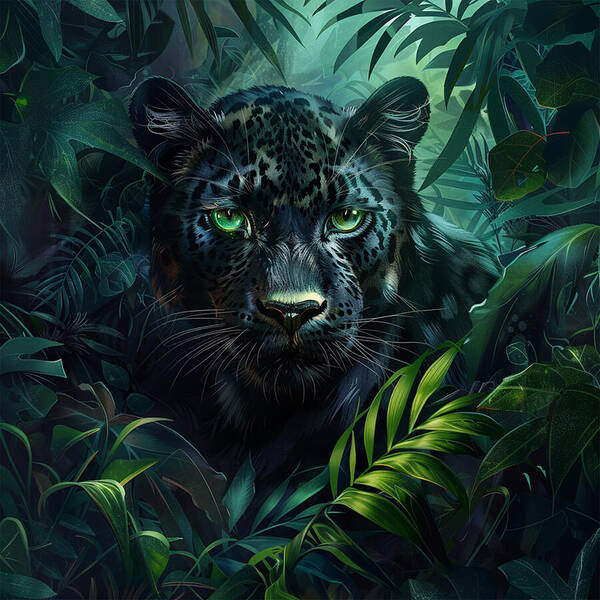 Emerald Shadows - Art Print