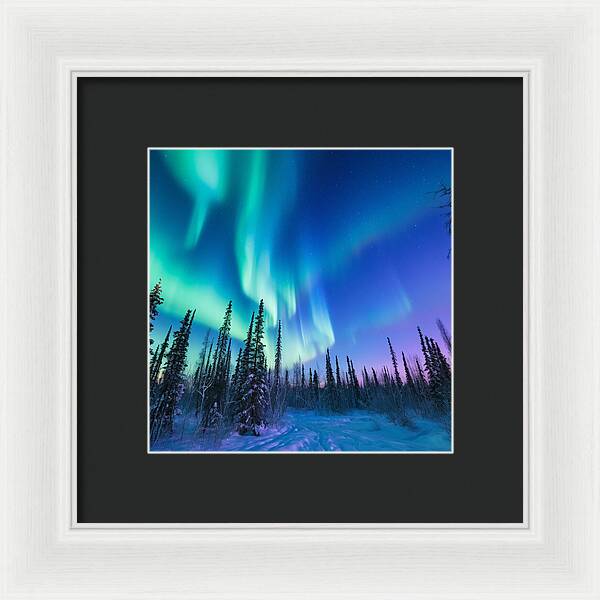 Ethereal Peaks - Framed Print
