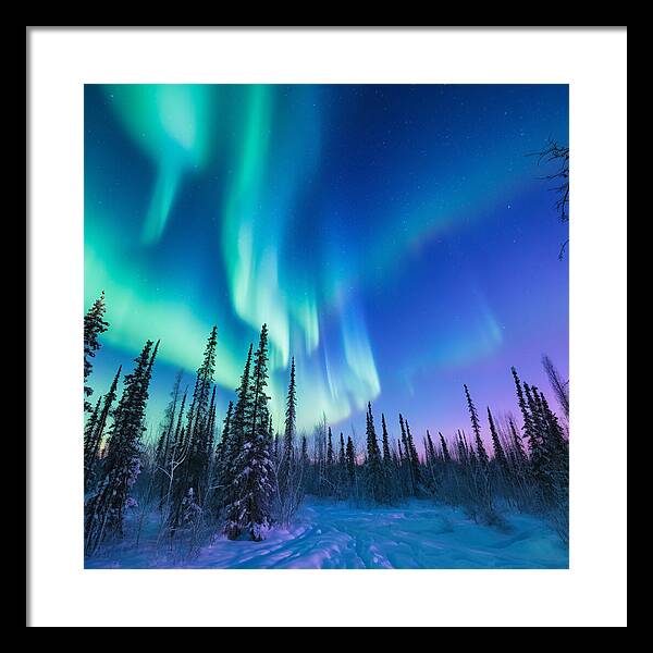 Ethereal Peaks - Framed Print