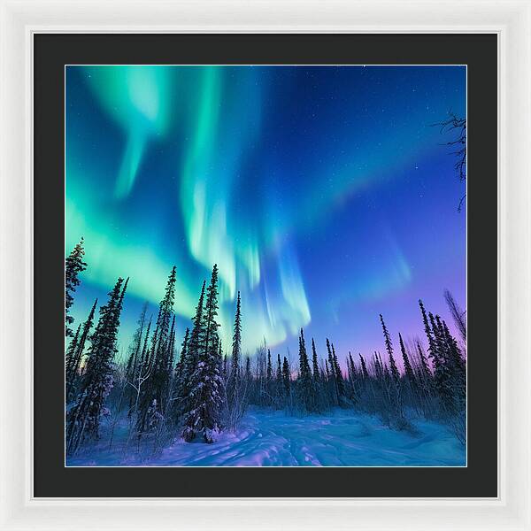 Ethereal Peaks - Framed Print
