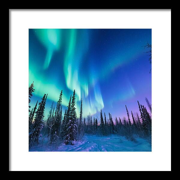 Ethereal Peaks - Framed Print