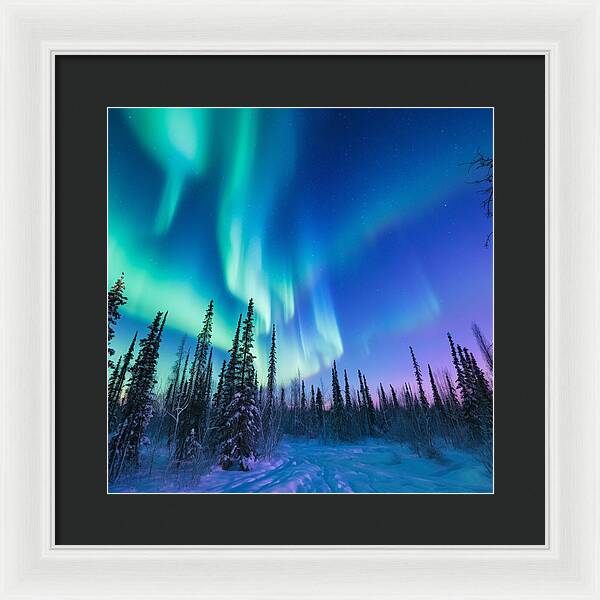 Ethereal Peaks - Framed Print