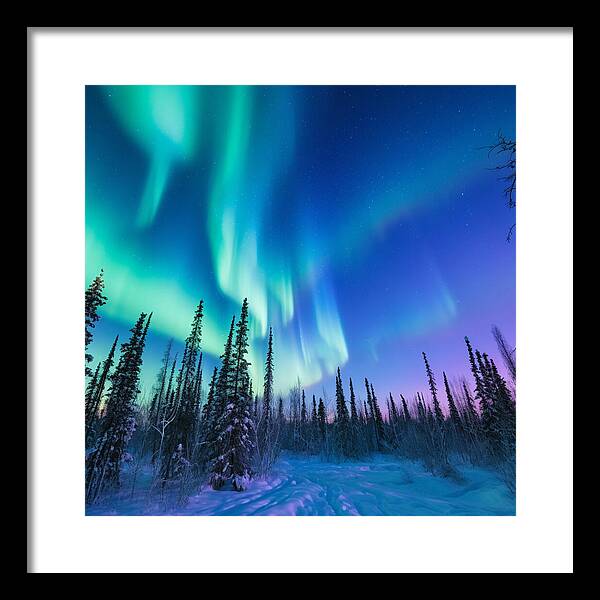 Ethereal Peaks - Framed Print