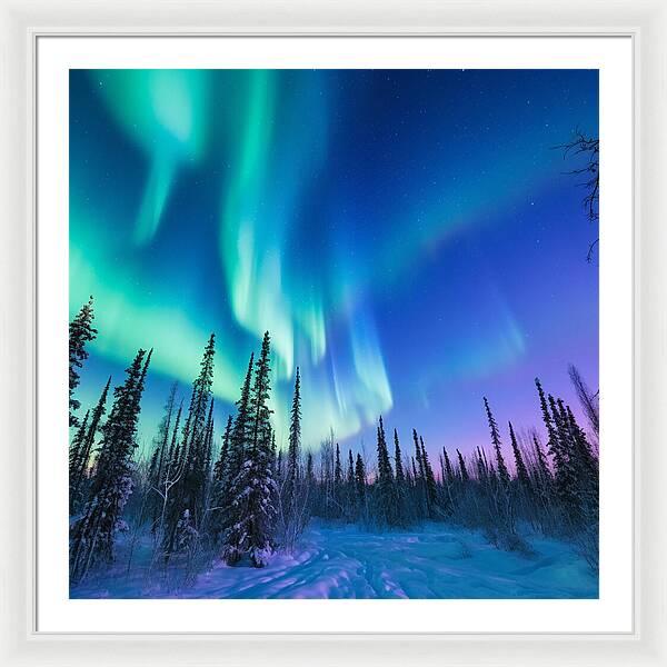 Ethereal Peaks - Framed Print