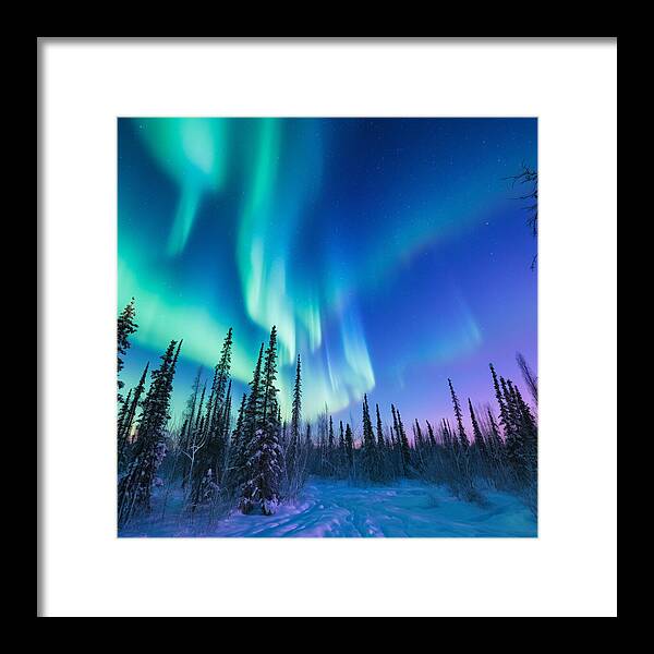 Ethereal Peaks - Framed Print