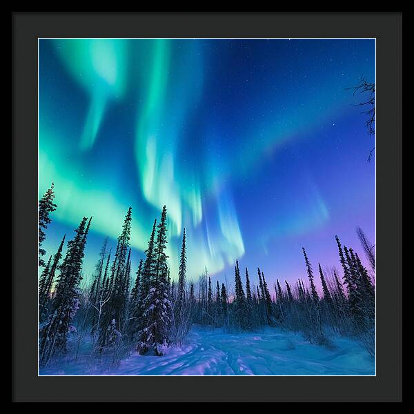 Ethereal Peaks - Framed Print