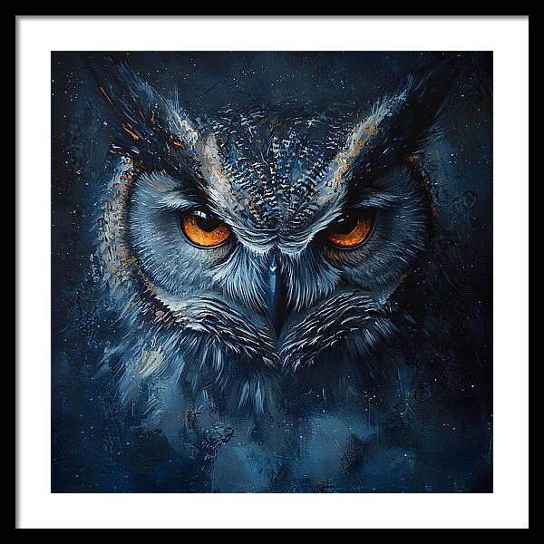 Eyes of the Night - Framed Print