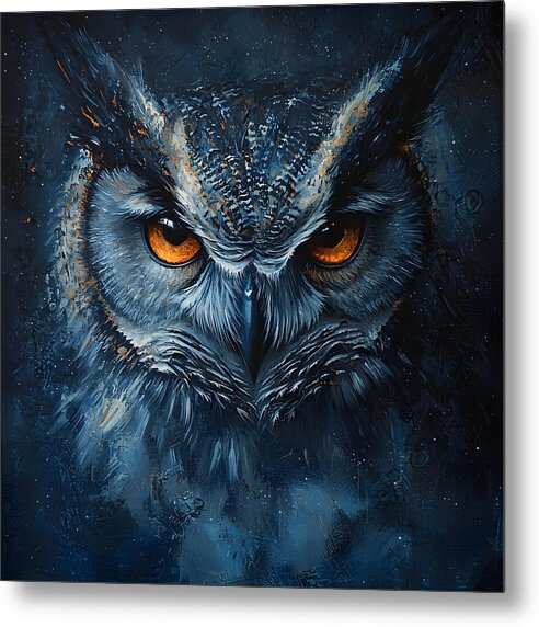 Eyes of the Night - Metal Print