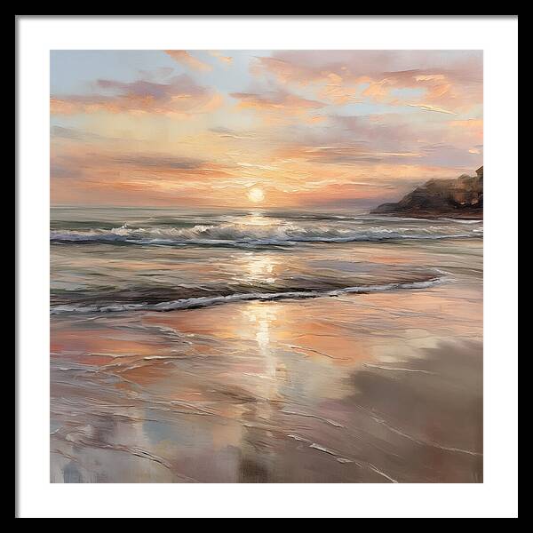 Fading Light, Rising Tide - Framed Print