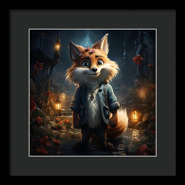 Fantasy Fox Trot - Framed Print