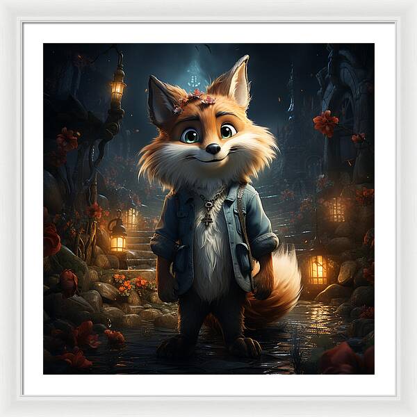 Fantasy Fox Trot - Framed Print