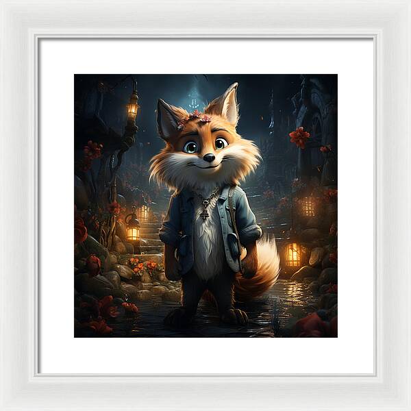 Fantasy Fox Trot - Framed Print