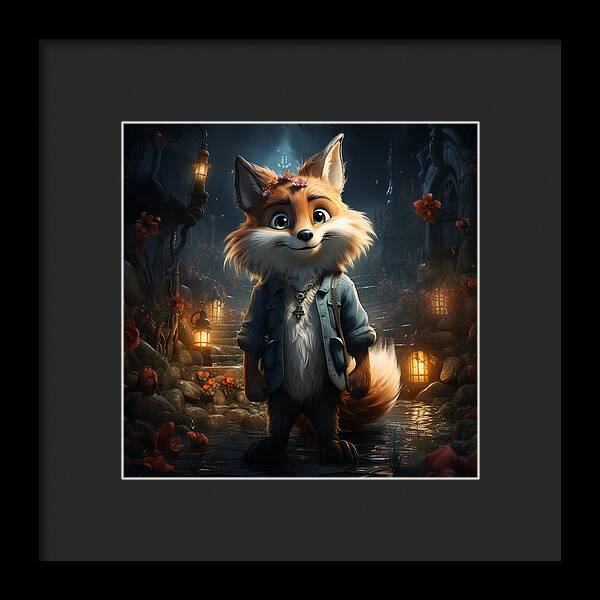 Fantasy Fox Trot - Framed Print