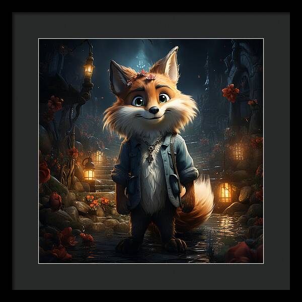 Fantasy Fox Trot - Framed Print