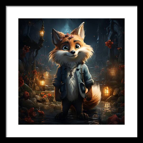 Fantasy Fox Trot - Framed Print
