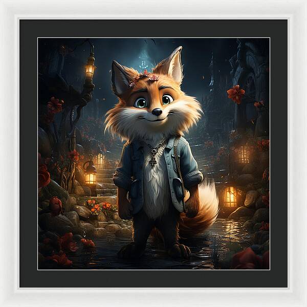 Fantasy Fox Trot - Framed Print