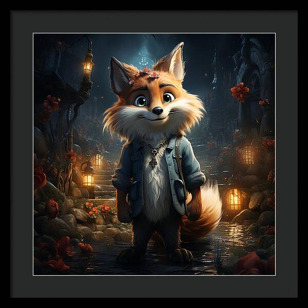 Fantasy Fox Trot - Framed Print