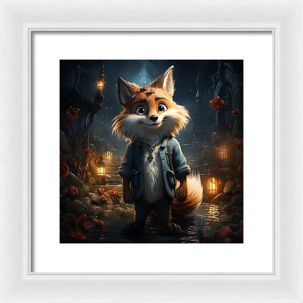 Fantasy Fox Trot - Framed Print