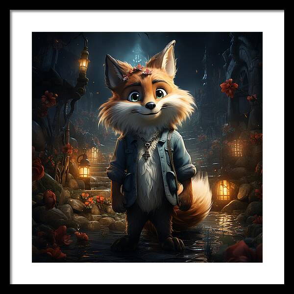 Fantasy Fox Trot - Framed Print