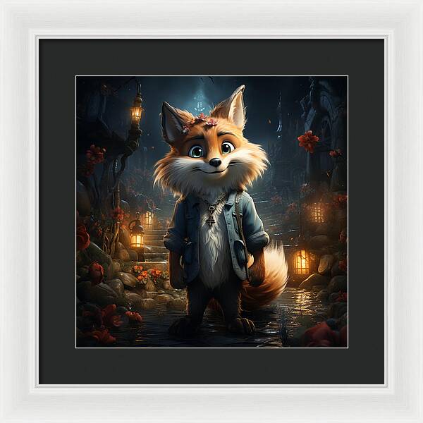 Fantasy Fox Trot - Framed Print