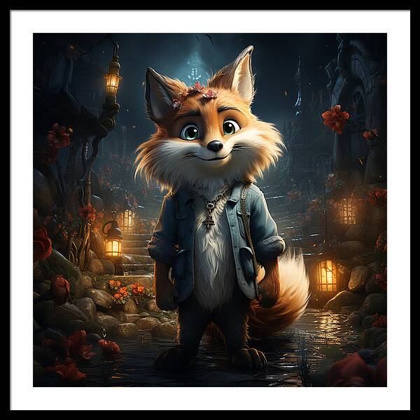 Fantasy Fox Trot - Framed Print
