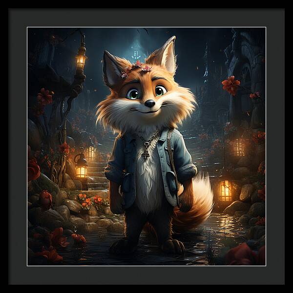 Fantasy Fox Trot - Framed Print