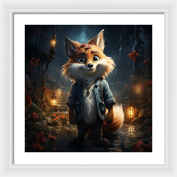 Fantasy Fox Trot - Framed Print