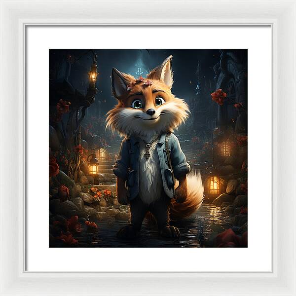Fantasy Fox Trot - Framed Print