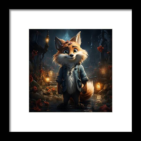 Fantasy Fox Trot - Framed Print
