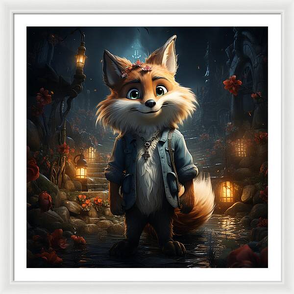 Fantasy Fox Trot - Framed Print