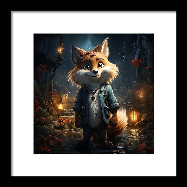 Fantasy Fox Trot - Framed Print