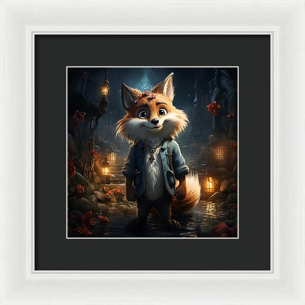 Fantasy Fox Trot - Framed Print