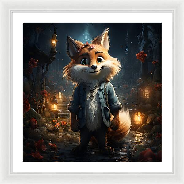 Fantasy Fox Trot - Framed Print
