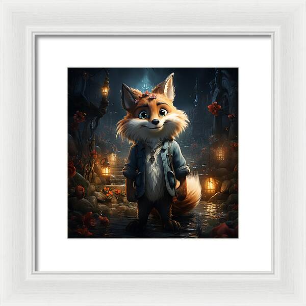 Fantasy Fox Trot - Framed Print