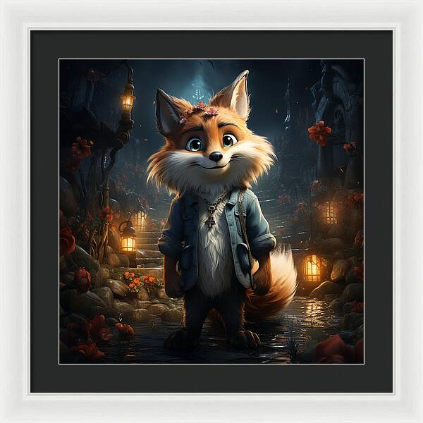 Fantasy Fox Trot - Framed Print