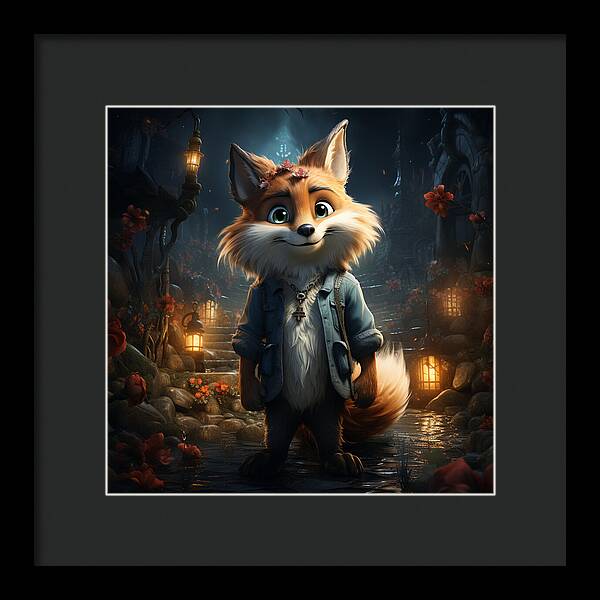 Fantasy Fox Trot - Framed Print