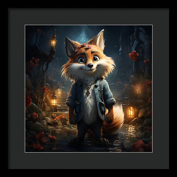 Fantasy Fox Trot - Framed Print