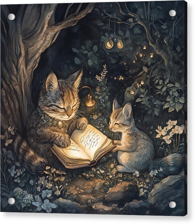 Feline Fables - Acrylic Print