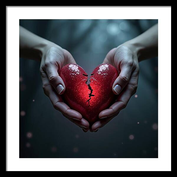 Fractured Love - Framed Print