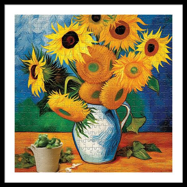 Fragmented Blossom - Framed Print