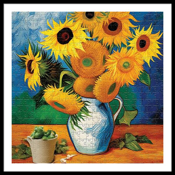 Fragmented Blossom - Framed Print