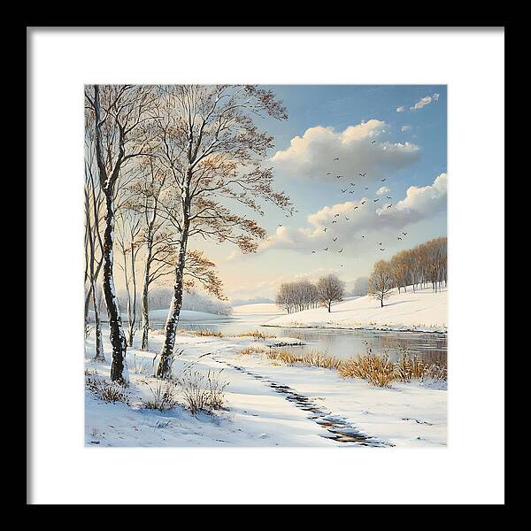 Frosted Path - Framed Print