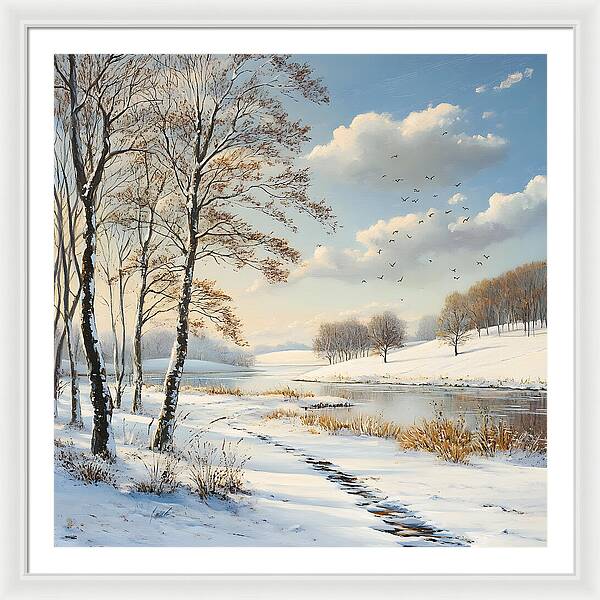 Frosted Path - Framed Print