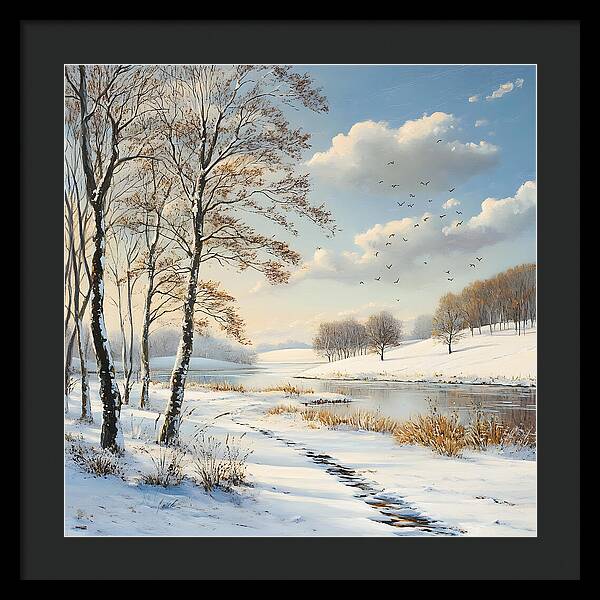 Frosted Path - Framed Print